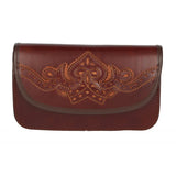 Bolso Rociero Cuero Bordado Amarillo Valverde del Camino