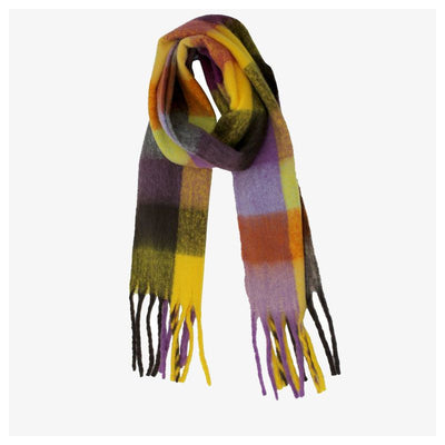 Yellow Checkered Scarf