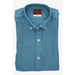 Camisa Cuello Lino Azulón