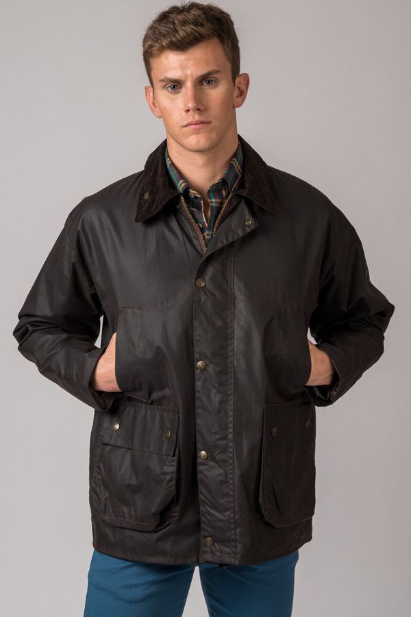 Chaqueta Encerada Burley Marrón