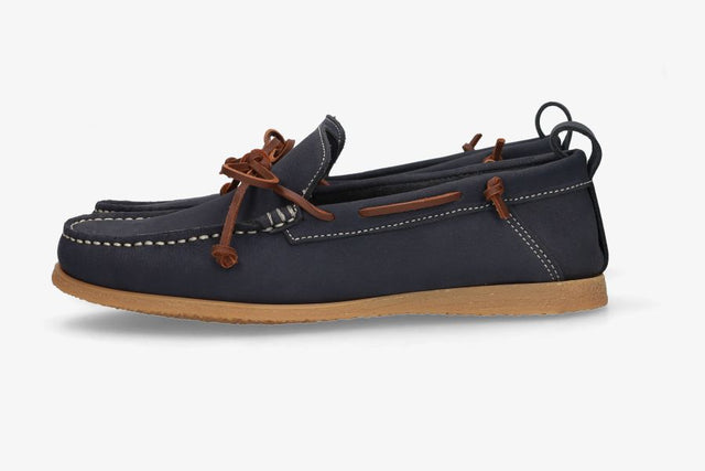 Zapato Nautico Nobuck Marino