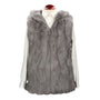 GREY HOODED VEST