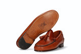 Mocasín Borlas Oxford Cuero
