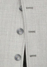 Chaqueta y Chalequillo Gris Hilatura Fina