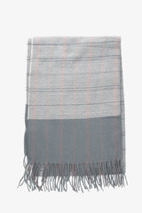 Bufanda Cuadros Finos Gris