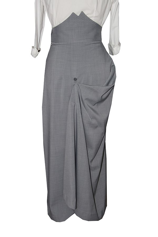 Falda de Amazona Menorca Gris Perla