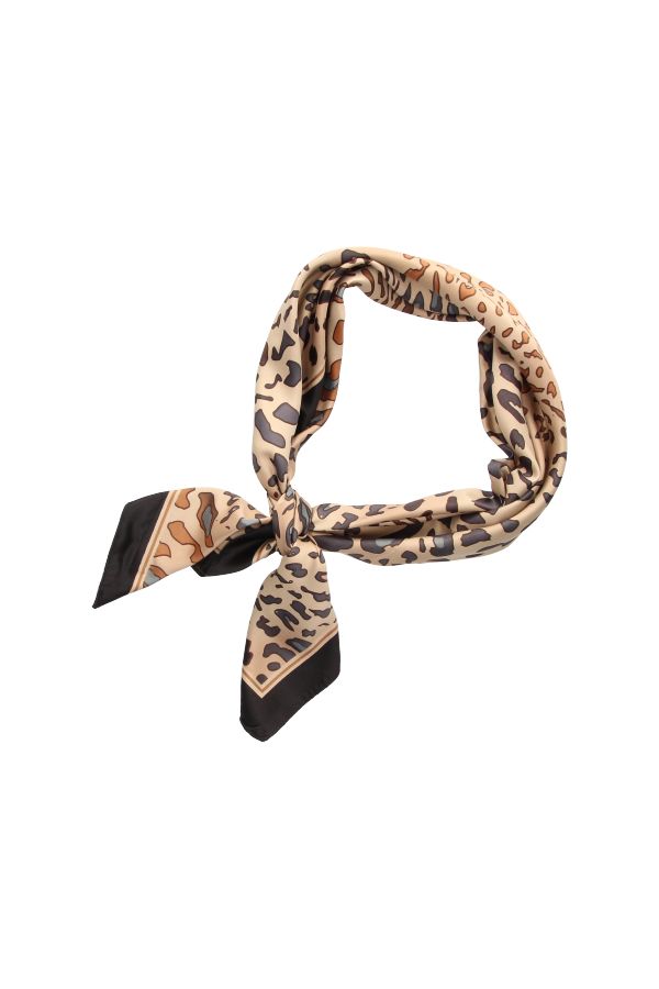 Black Animal Print Scarf