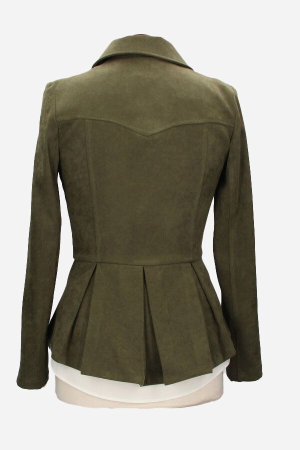 Chaqueta Paris Antelina Verde