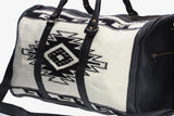Bolso de Viaje Negro con Estampado Étnico