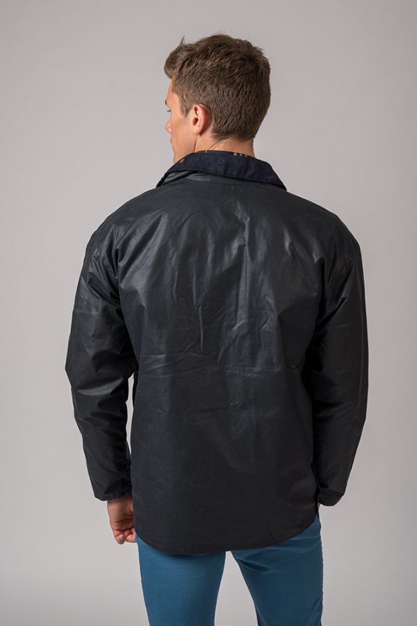 Chaqueta Encerada Burley Azul Marino