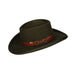 Khaki Wool Gambler Hat with Morton Ribbon