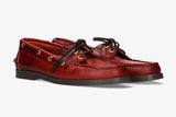Zapato Náutico Color Rojo