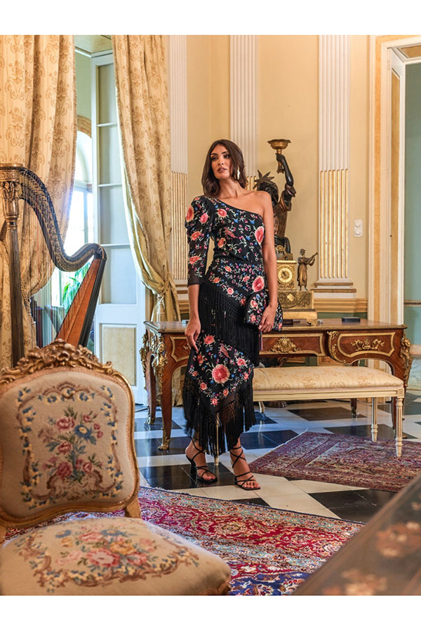 FALDA ALBOREÁ MANTÓN NEGRO