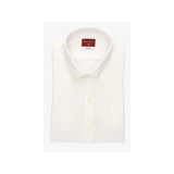 Camisa Cuello Botón Lino Blanco