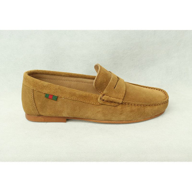 Mocasín Antifaz Ante Beige