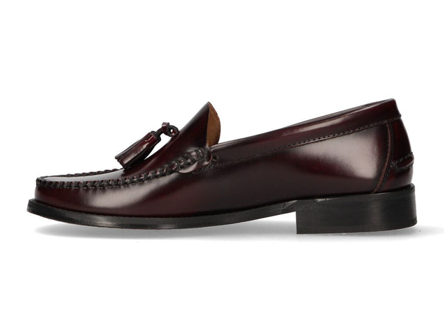 Mocasín Borlas Burdeos