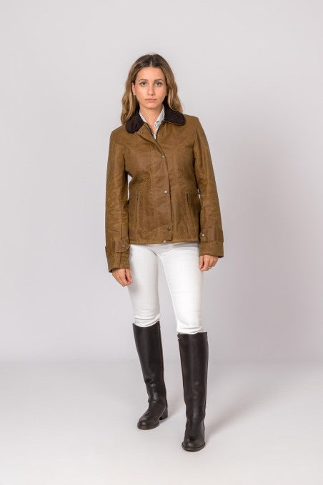 Veste cirée Camel Ambre