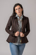 Chaqueta encerada marrón