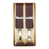 Robe ethnique bordeaux à bretelles, ligne bleu clair