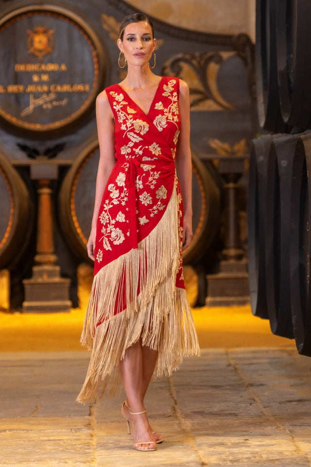 VESTIDO CORAL