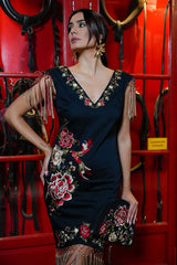 VESTIDO FLAMENCO NEGRO