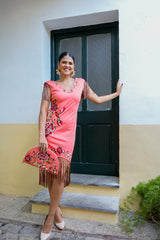 VESTIDO FLAMENCO SALMON