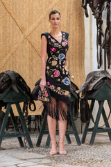 VESTIDO BORDADO NEGRO